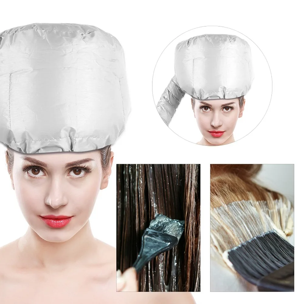 Adjustable Drawstring Hair Drying Cap Universal Soft Material Hair Bonnet Attachment Portable Safety Hair Blow Dryer Bonnet