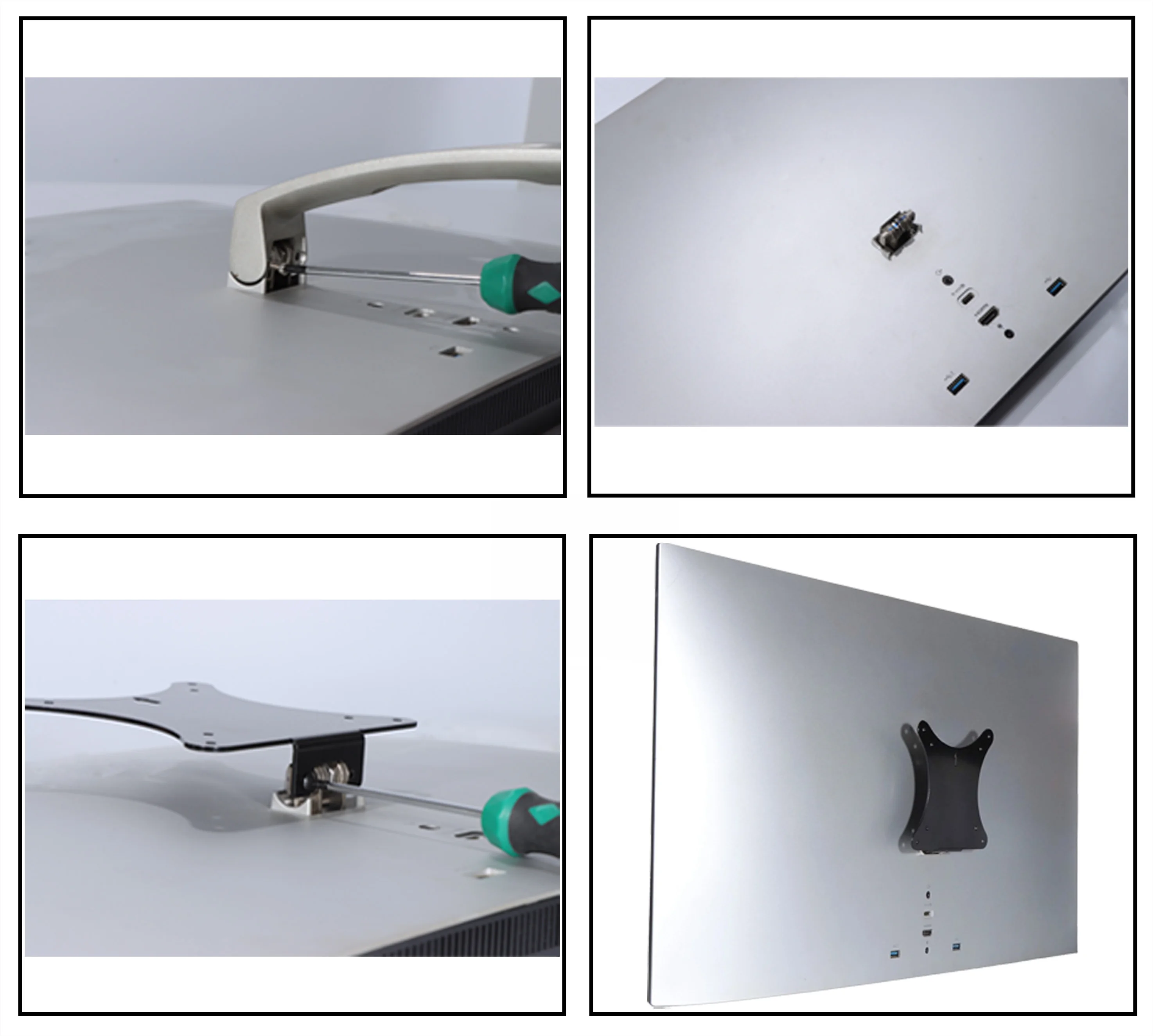 VESA Wall Mount Adapter for Dell S2719DC S2419HM S2719DM Monitor Bracket Mounts to 75*75 & 100*100 Stand / Arms / Desk Mount
