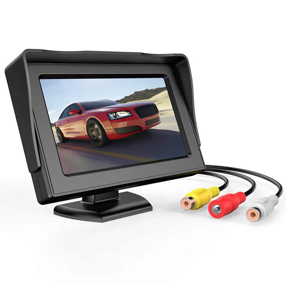 

Car Monitor 4.3" Screen For Rear View Reverse Camera TFT LCD Display HD Digital Color Rear View Camera Parking Backup Reverse