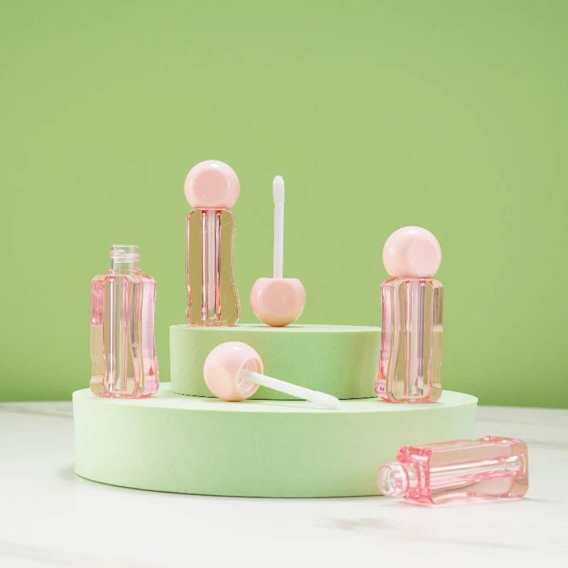 1 Stück Leere Tragbare Transparente Plastiktube für Lipgloss, Kosmetik-Verpackungsbehälter