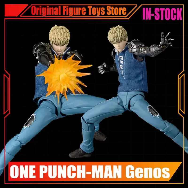 

В наличии оригинальная фигурка Kaiyodo One Punch Man Genos Revoltech Amazing Yamaguchi Genos, коллекция игрушек, модель, рождественский подарок