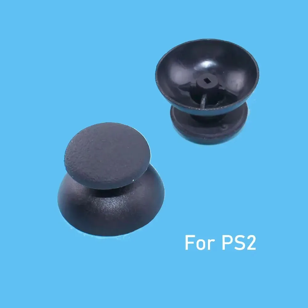 ChengHaoRan 2pcs Black Small Hole Thumbsticks Cap For PS2 Controller Analog Joystick Cap