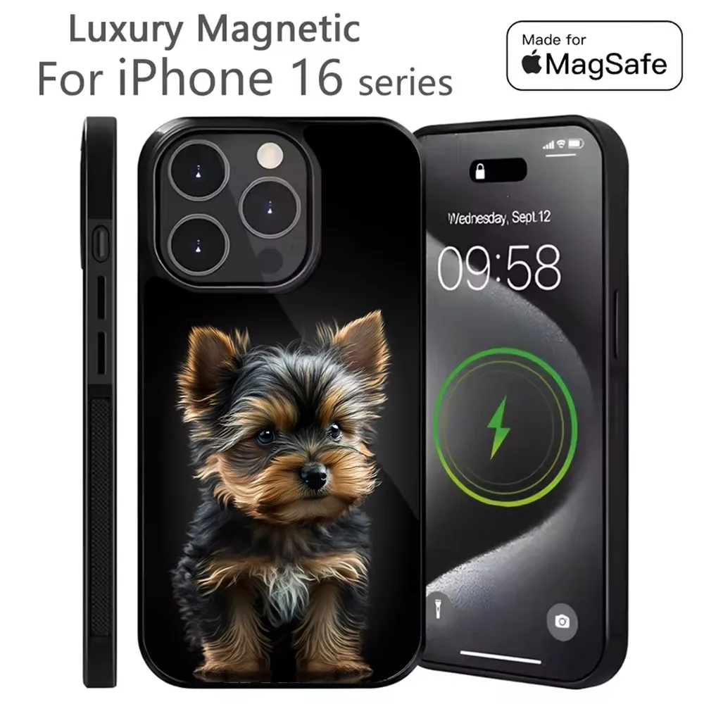 

Yorkshire Terrier Dog Phone Case For iPhone 16,15,14,13,12,11,Plus,Pro,Max Mini Magsafe Magnetic Wireless Charging