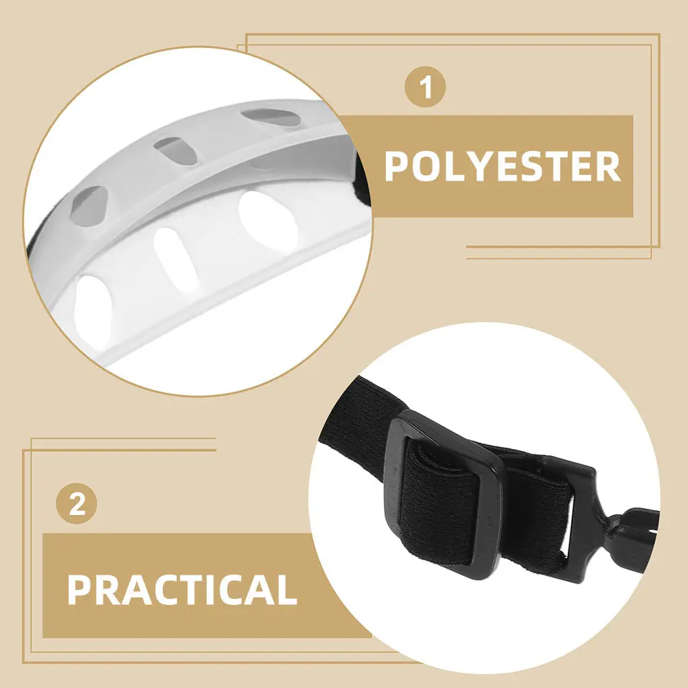 5Pcs Hard Hat Accessory Safety Chin Strap Elastic Adjustable Band Protective Cup Construction Outdoor Use