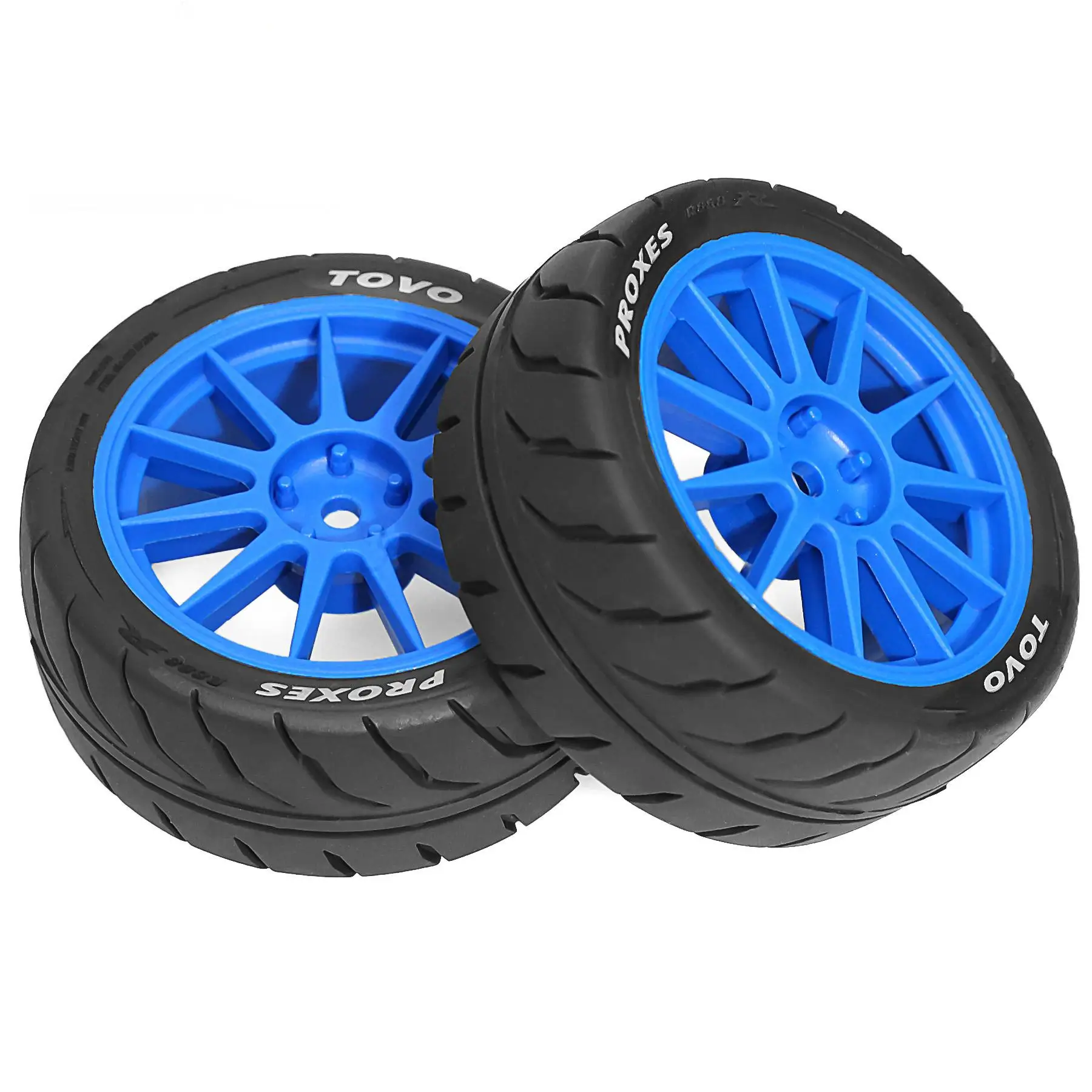 1/10 RC On Road Racing Tires And Wheels 12mm Hex Rally Street Tyres For 1:10 Scale Touring Drift Car Tamiya TT01 TT02 XV01 TA06 - view 3