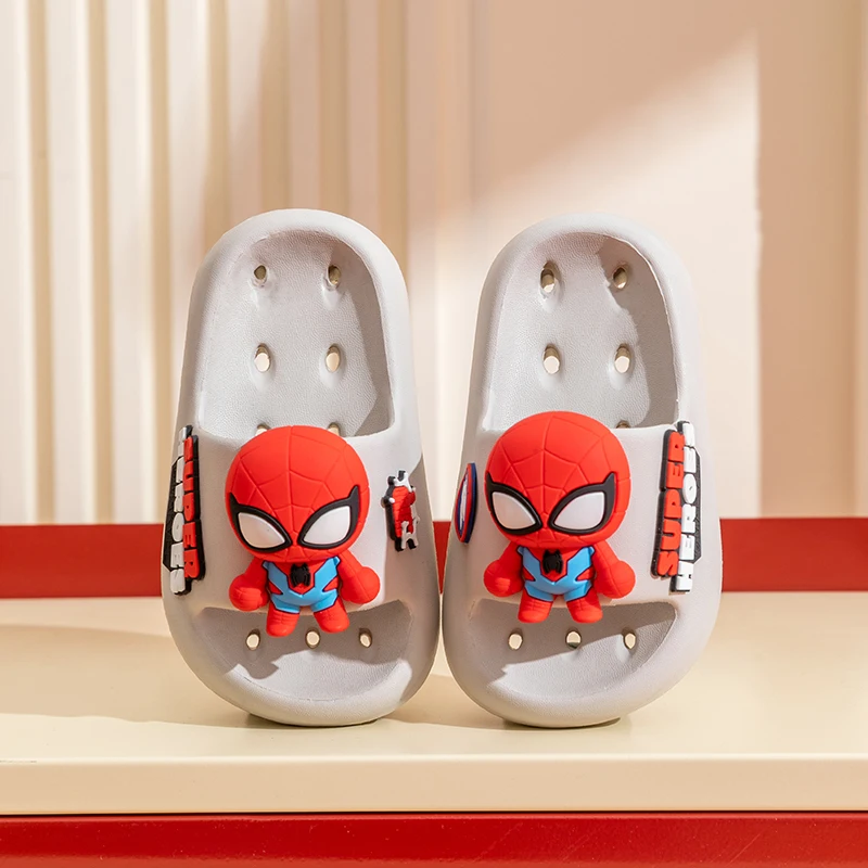 

Disney spiderman Children's Slippers Summer boy's Cute Cartoon Anti slip Soft Sole Indoor Bathing Sandals & Slippers