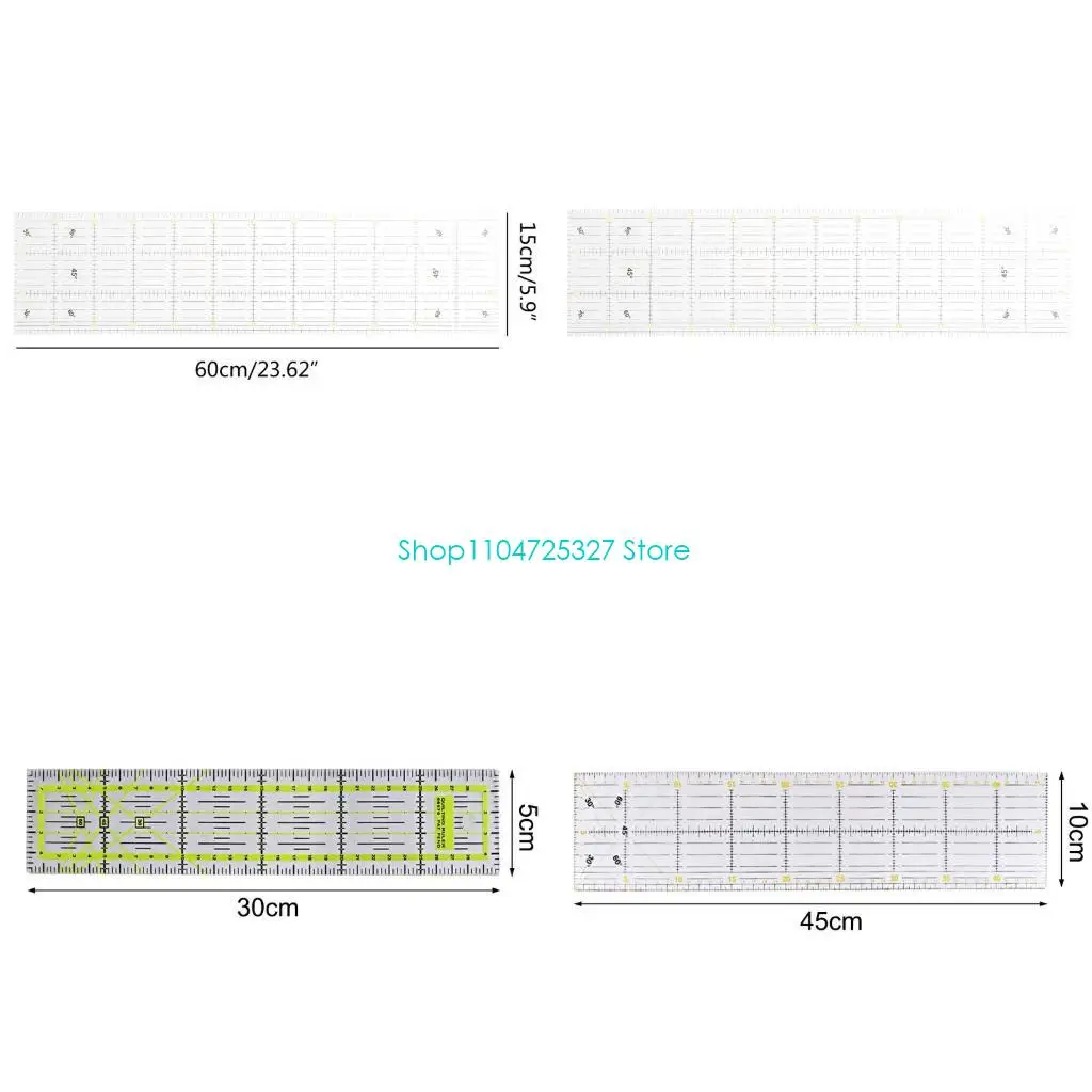 

D8KF Швейная линейка 30/45/60 см, чертеж, мерный шаблон, одежда для самостоятельного изготовления лоскутного одеяла, аксессуары