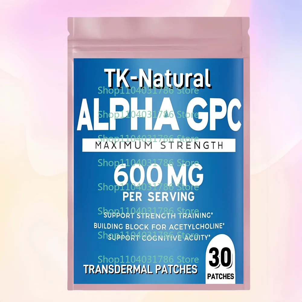 

30 трансдермальных пластырей с альфа-GPC для улучшения концентрации, памяти, мотивации и энергии