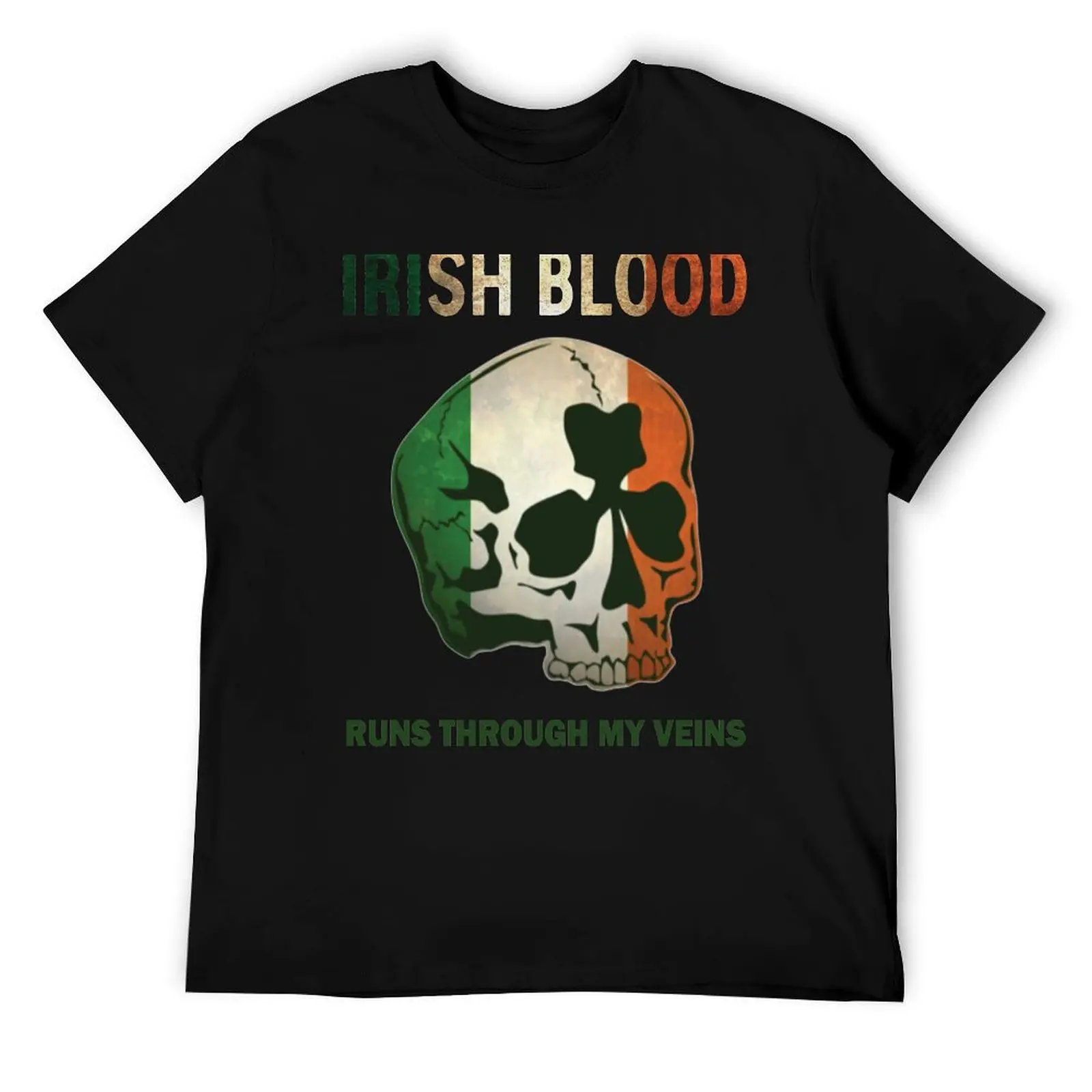تي شيرت Blood Run through my Veins تي شيرت مضحك تي شيرت فكاهة داكنة تي شيرت للرجال