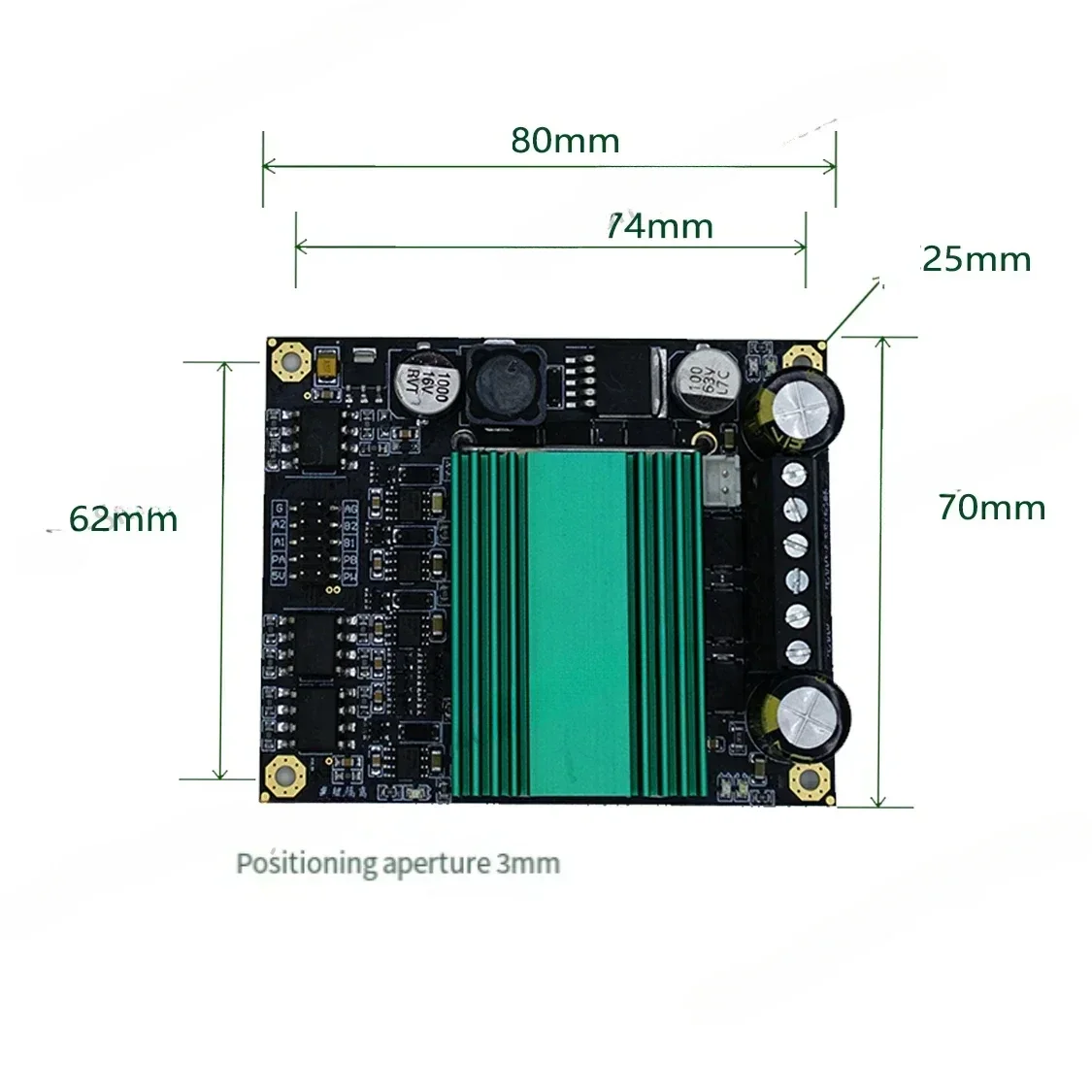 DC 12V~48V 100A High Power Dual Channel DC Motor Drive Module Board Optocoupler Governor Speed Control 24v