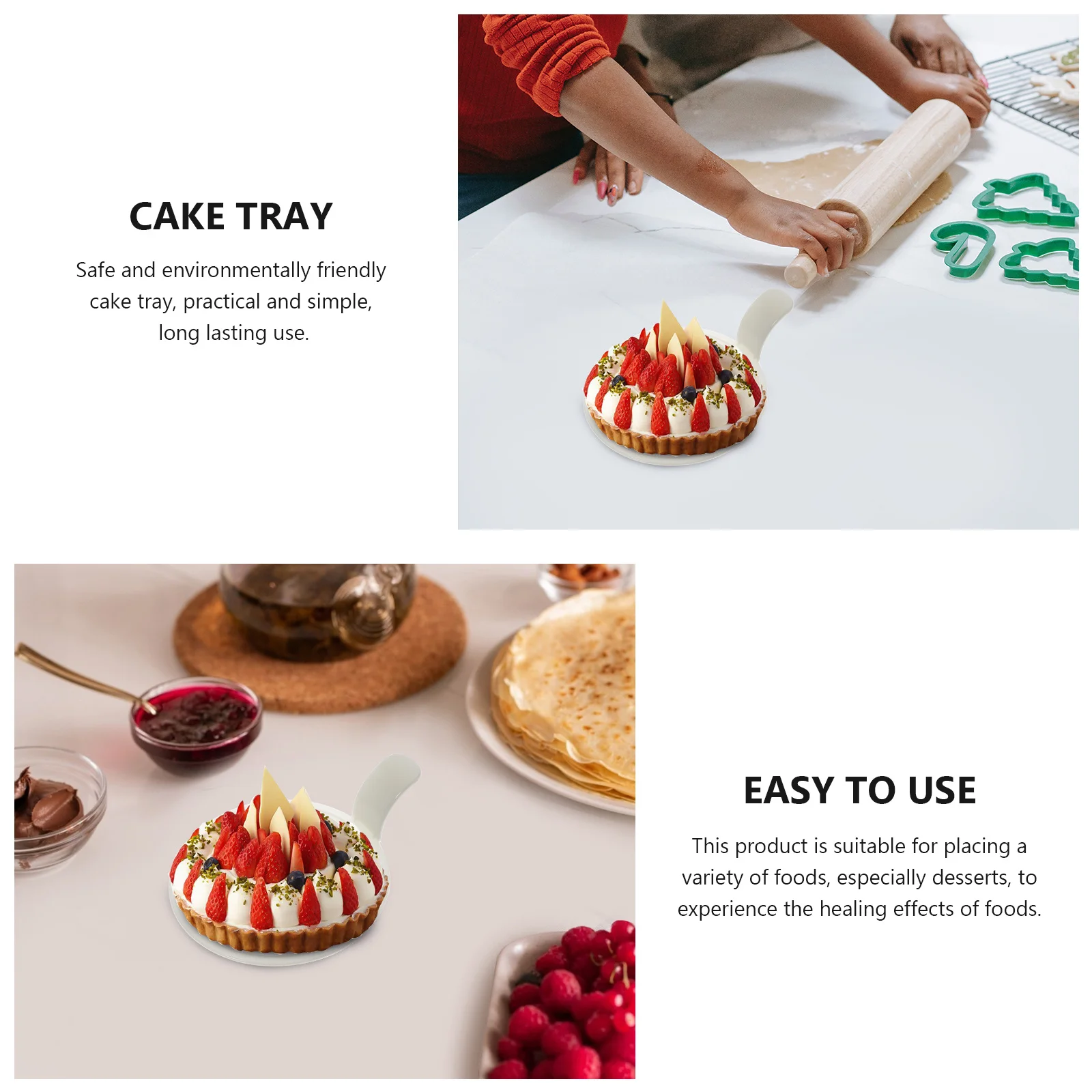 

100 pcs Mousse Trays 9 Inch Round Baking Base For Dessert Serving Fine Workmanship Smooth Edges Cake Boards Dessert Boards Cake