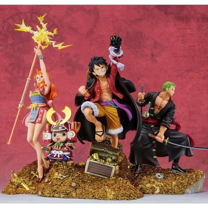 Figur FiguartsZero Japanischer Bandai Banpresto One Piece Ruffy Chopper Hundred Scenic Spots WT100commemorate Nami Zoro Modellspielzeug