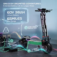 FENGQS GT9 Electric Scooter 90km/h Max Speed 60V38Ah Battery 7000W Dual Motor 12 inchTire Off Road E-Scooter With Seat & NFC KEY