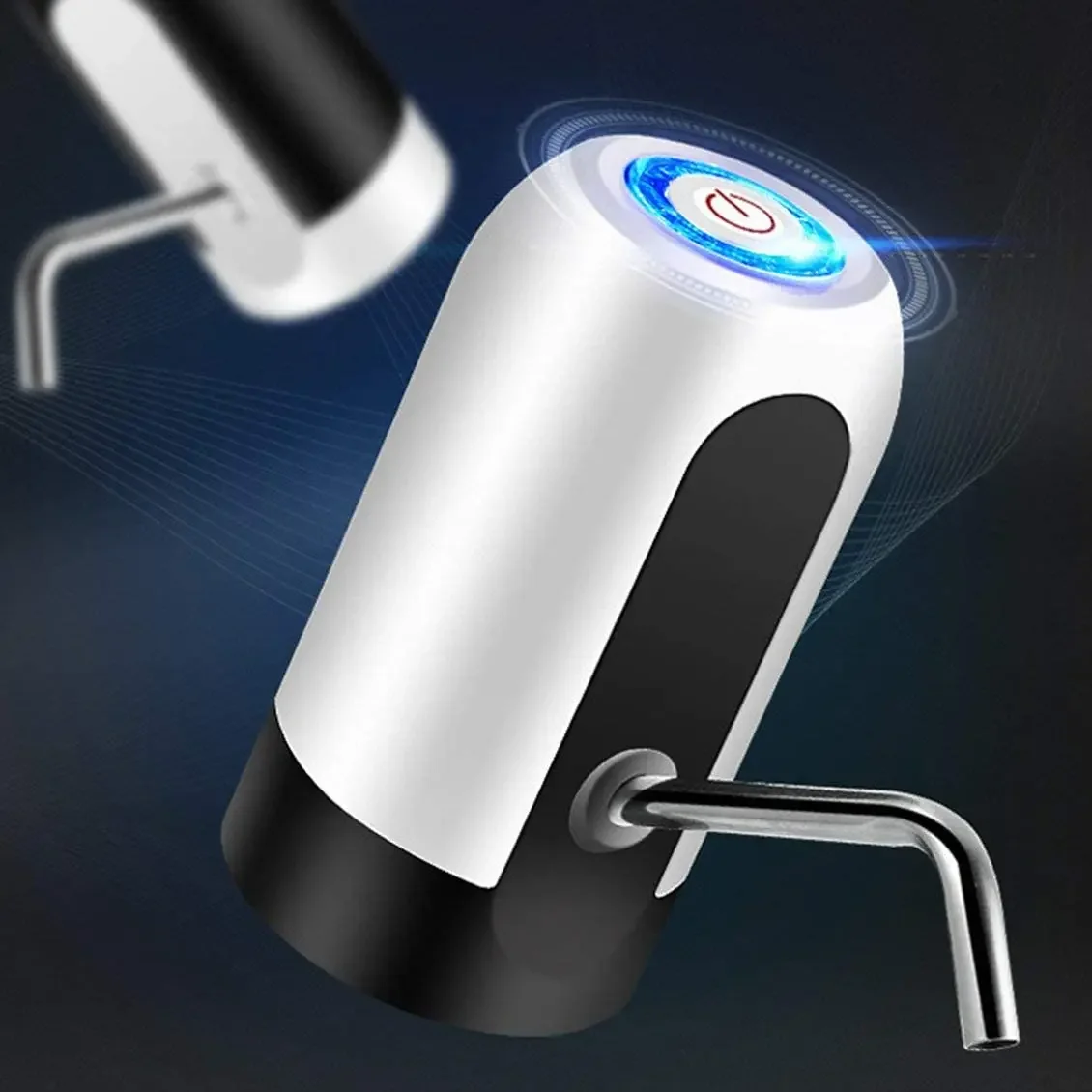 USB Fast Charging Electric Automatic Pump Dispenser Double Motor for Home & Office Water Bottles