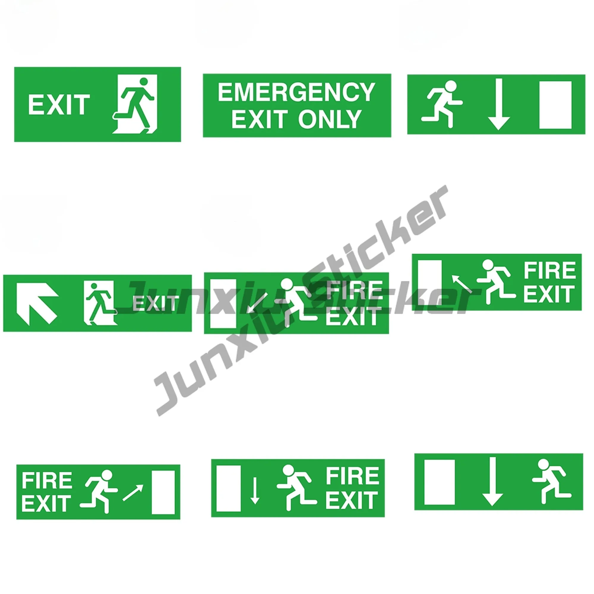 

EXIT Warning Decal Vinyl Car Sticker Decal for Door Stairs Home Garage Bumper Waterproof Accessories