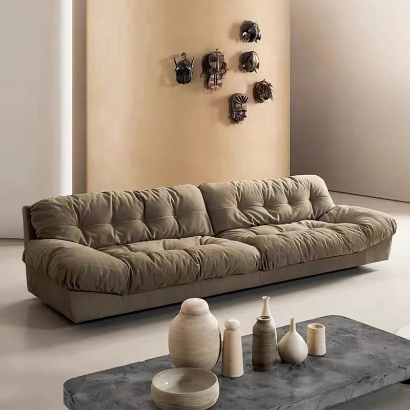 

Internet Celebrity Cloud Sofa Italian Milan down Fabric Small Apartment Living Room Sofa