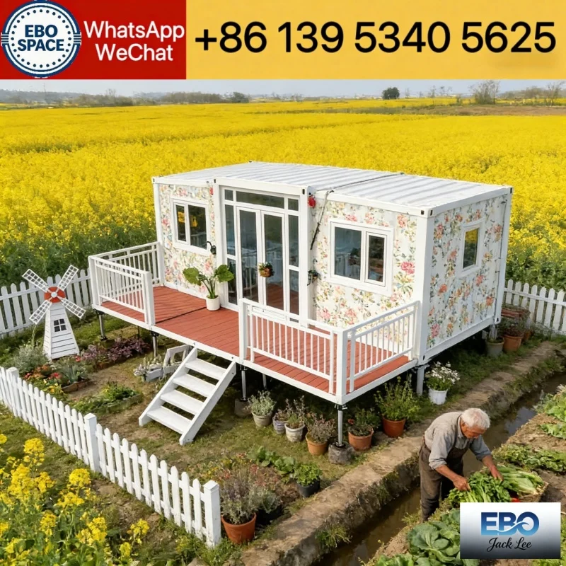 China Made Expandable Container Villa 20ft 30ft 40ft Luxury Prefab House 2-3 Bedroom CE Certified