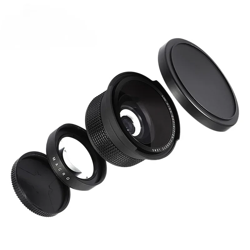 

58MM 0.35X Fisheye Super Wide Angle Lens for SLR DSLR Camera Black 58MM Fisheye Wide Angle Lens Camera Fisheye Lens