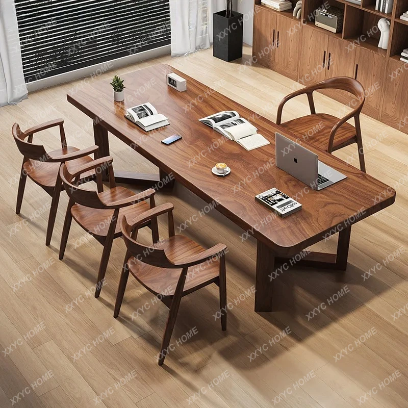 Hh2cc2  solid wood desk modern simple living room home bedroom rectangular study study study calligraphy table