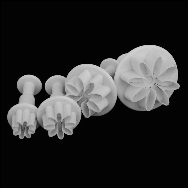 -September 66 Piece Fondant Cake Cookie Plunger Cutter Sugar Craft Flower Leaf Butterfly Heart Shape Decorating Mold DIY Tools