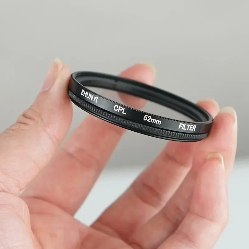 Filtre circulaire CPL pour objectif d'appareil photo Nikon IL Sony Fujifim Olympus, 37mm, 39mm, 40.5mm, 43mm, 46mm, 49mm, 52mm, 55mm, 58mm, 62mm, 67mm, 72mm, 77 mm