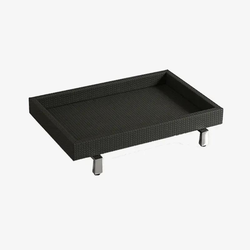 Leather tray, cosmetics, scented candles, storage tray, rectangular bathroom set, storage tray.