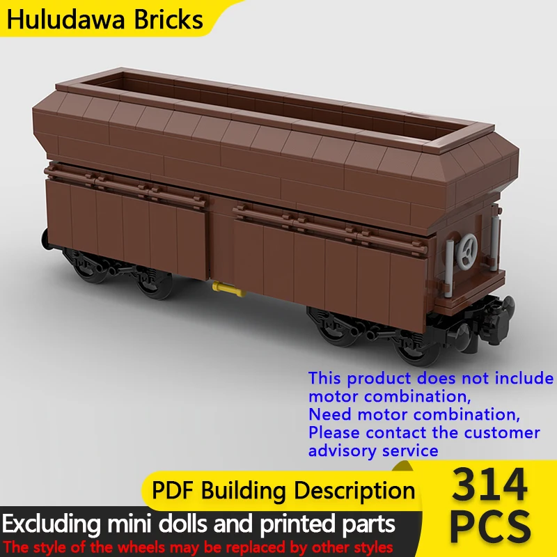 

City Car Model MOC Building Bricks German Railway Freight Train Modular Technology Gifts Holiday Assemble Children Toys Suit