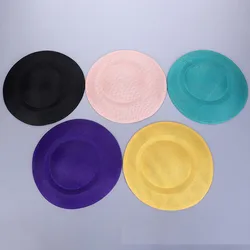 Fascinator Hat Base Women Sinamay Hat Round Linen Base Derby Church Wedding Hat DIY Craft Accessories