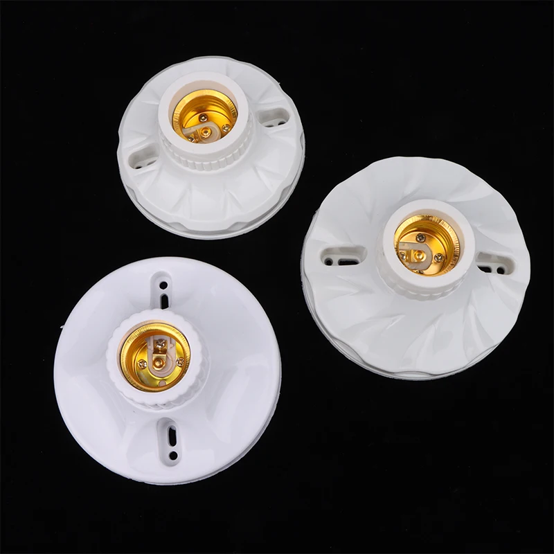 Practical Surface Mounted E27 Lamp Holder High-temperature Resistant Bulb Holder Ceramic Lamp Bulb Socket Lamp Base 120MM