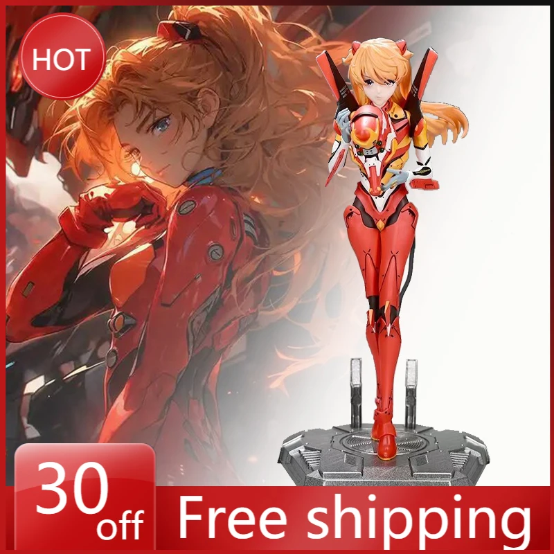 27cm Evangelion Action Figure Asuka Langley Soryu Anime Peripheral Doll EVA Model Desktop Decoration Ornament Christmas Gift Toy