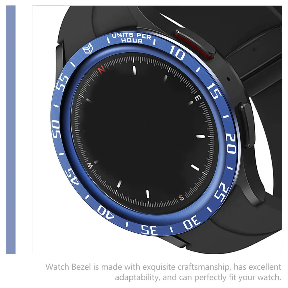 Smartwatch-Lünette, Edelstahl-Uhren-Lünettenring, leichter Einsatz, Ersatz für Watch5