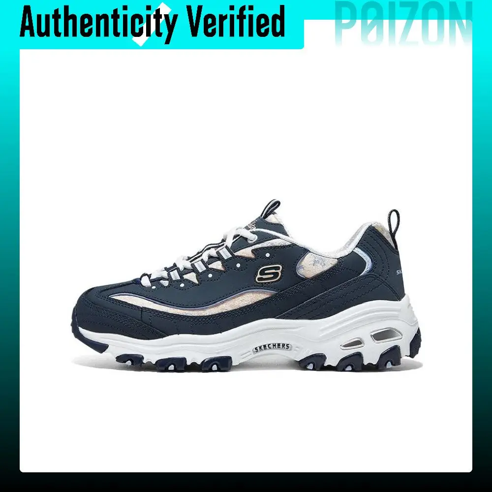 Skechers DLITES Height Increasing Low top Chunky Sneakers Women's Marine Blue 149793-NVMT