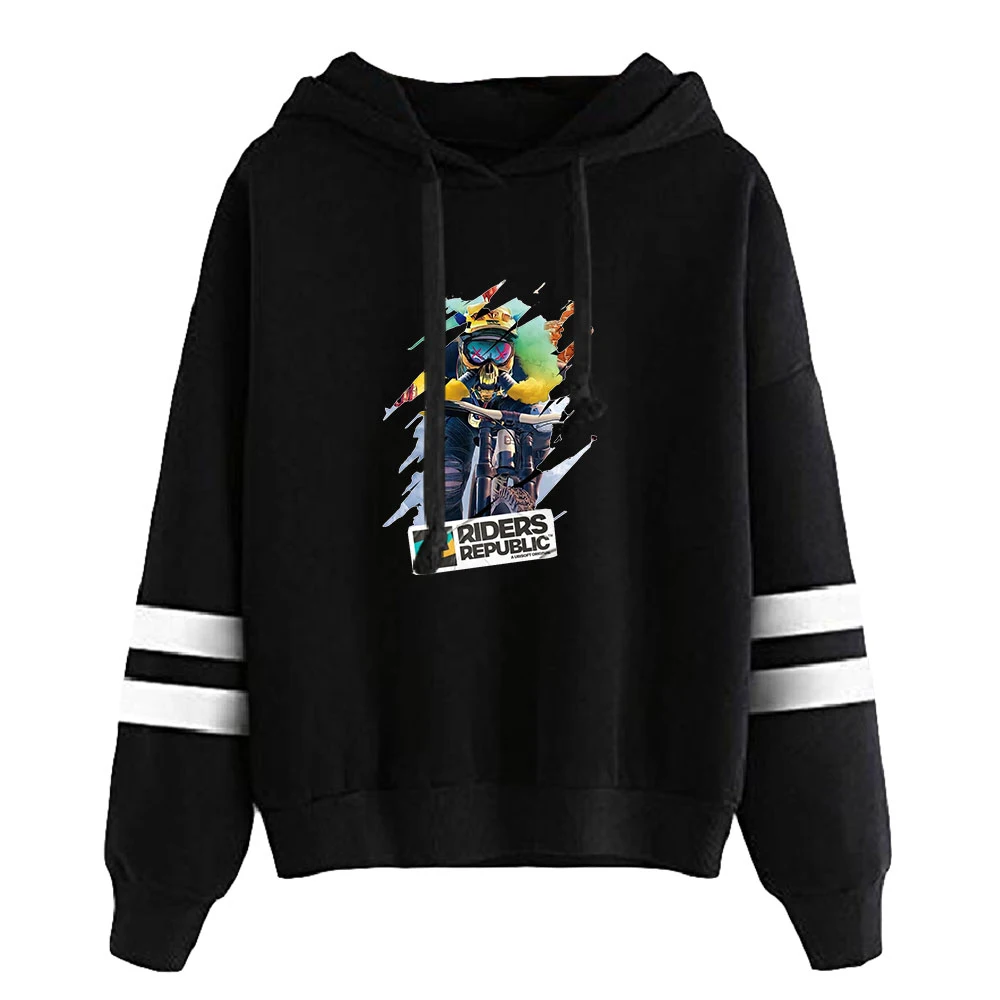 

2026 Riders Republic Game Merch Hoodie Unisex Pocketless Sleeve Sweatshirt Men Women's Hoodies Sport Games Fashion Clothes