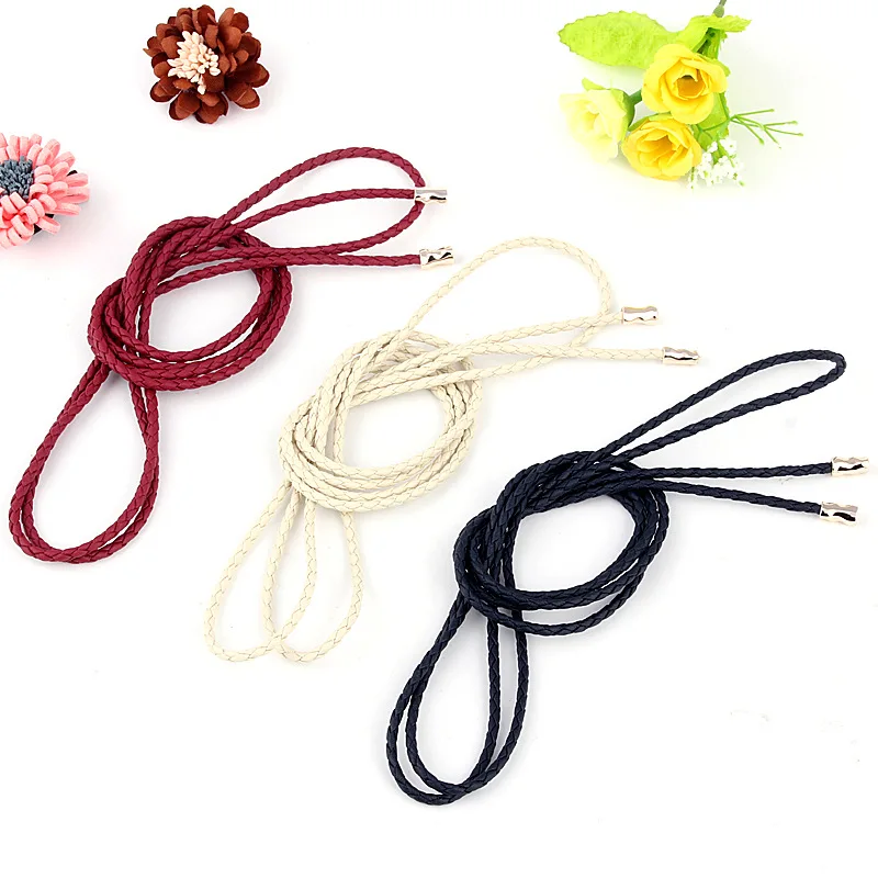 

Knotted Women's Belt Alloy Pendant Belt Women Dress Decoration Extra Long Woven Waist Rope Versatile Thin Waist Chain Chain Belt