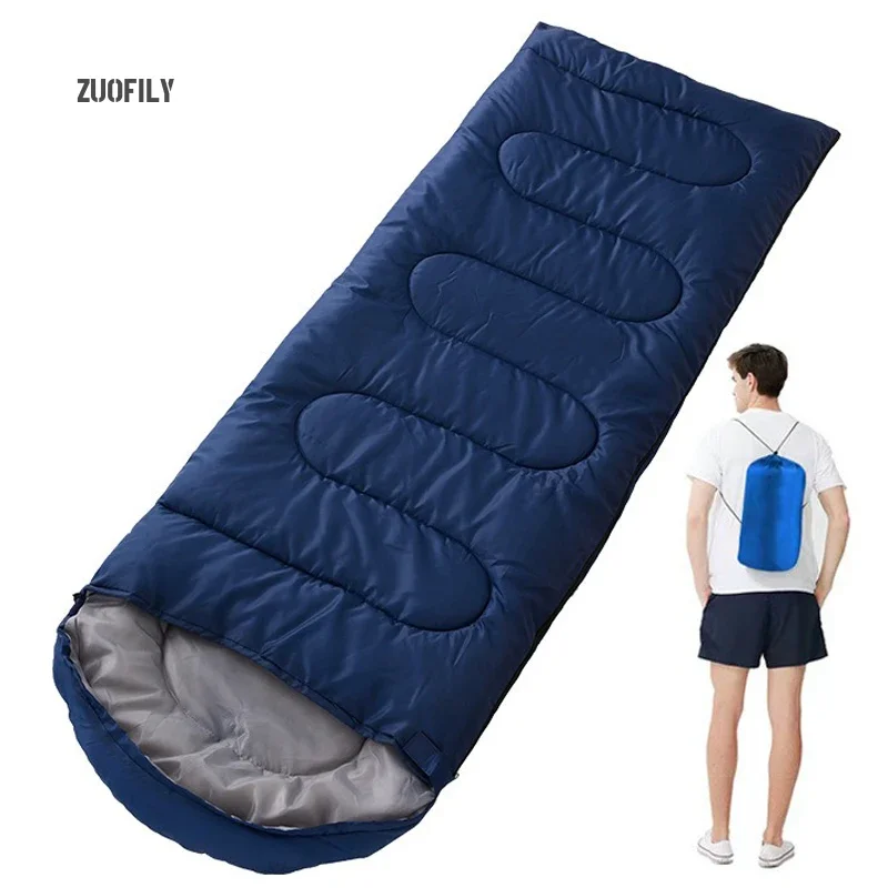 Portable Sleeping Bag Outdoor Camping Lightweight Warm Adults Envelope Sleeping Bag Men Women Survival Emergency Sleeping Bag