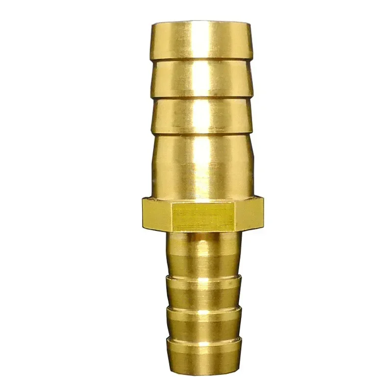 Brass Straight Hose Pipe Fitting Equal Barb Reducing Joint 4/6/8/10/12/14/19/25mm Gas Copper Barbed Coupler Connector Adapter