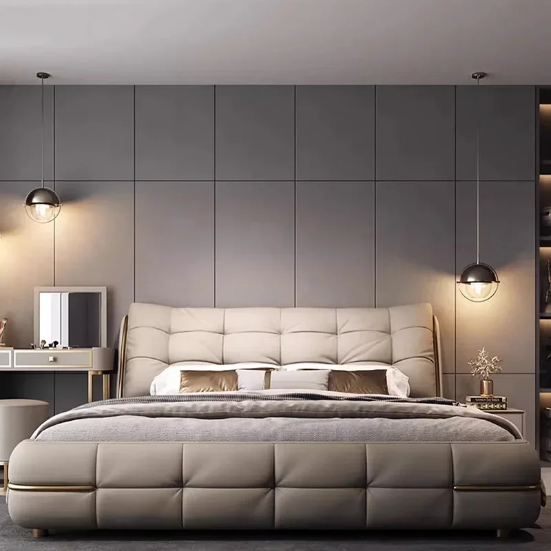 سرير آمن متنقل لغرفة نوم مزدوجة للأطفال فاخر وحديث بتصميم فردي سرير تدليك متعدد الوظائف أثاث فندق Cama Solteiro #3