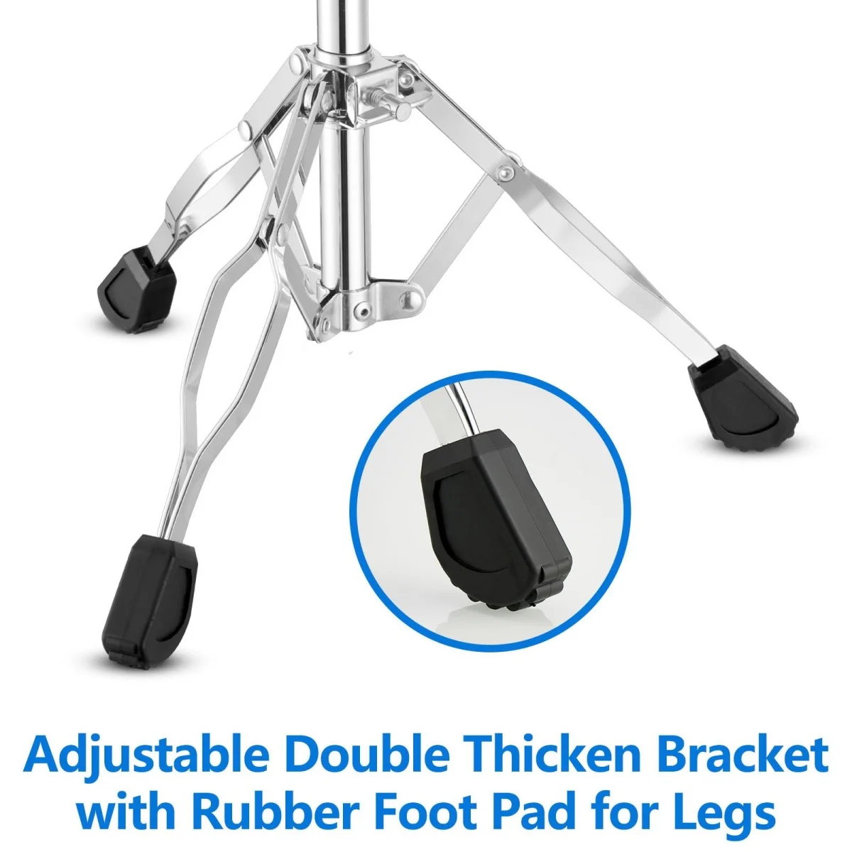 Portable Snare Drum Stand Height Adjust Instrument Holder Snare Drum Base Drum Bracket for 12\'\'~14\'\' Dia Drums Instrument