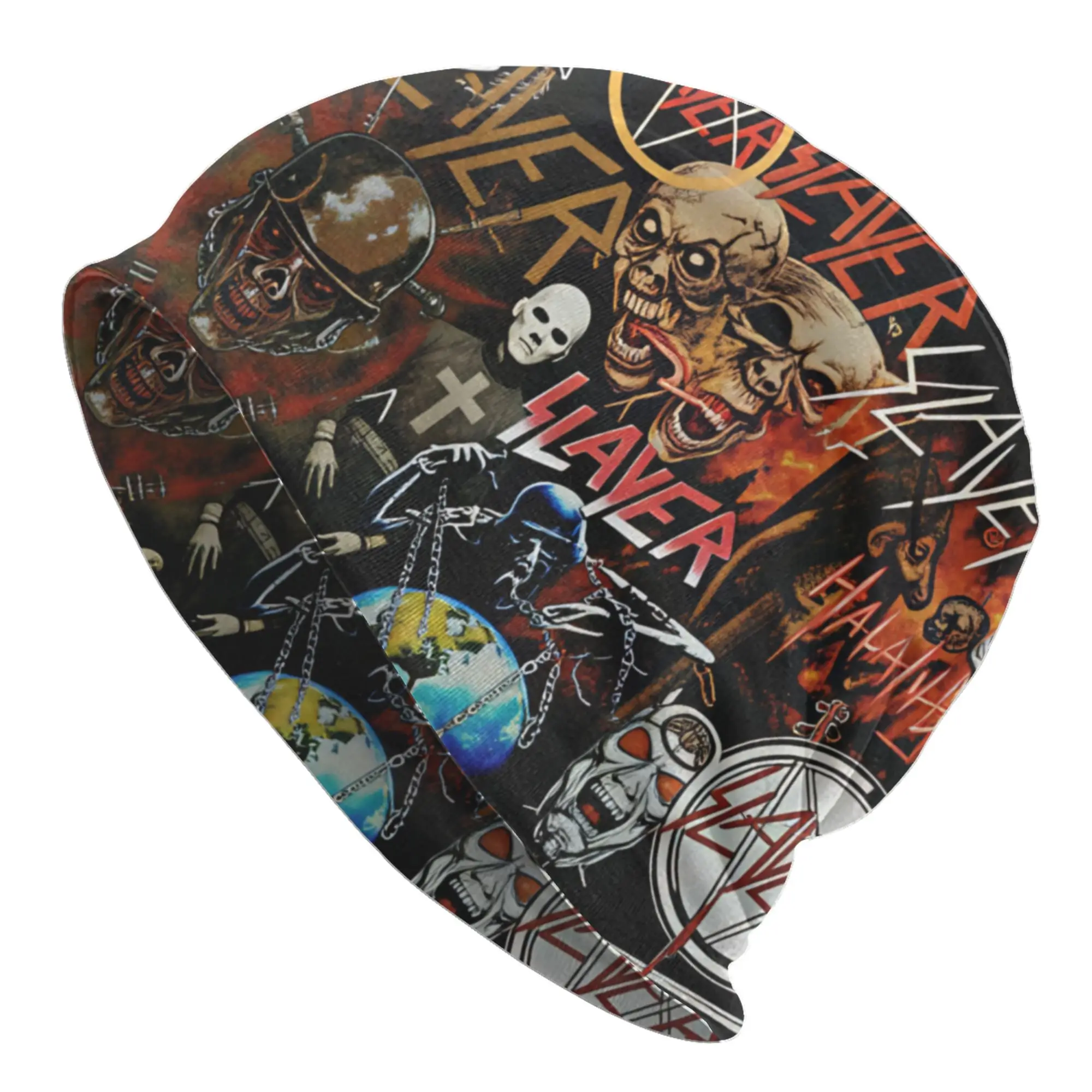 Heavy Metal Rock S-Slayers Bonnet Hat Knitting Hat Men Women Hip Hop Unisex  Winter Warm Skullies Beanies Caps