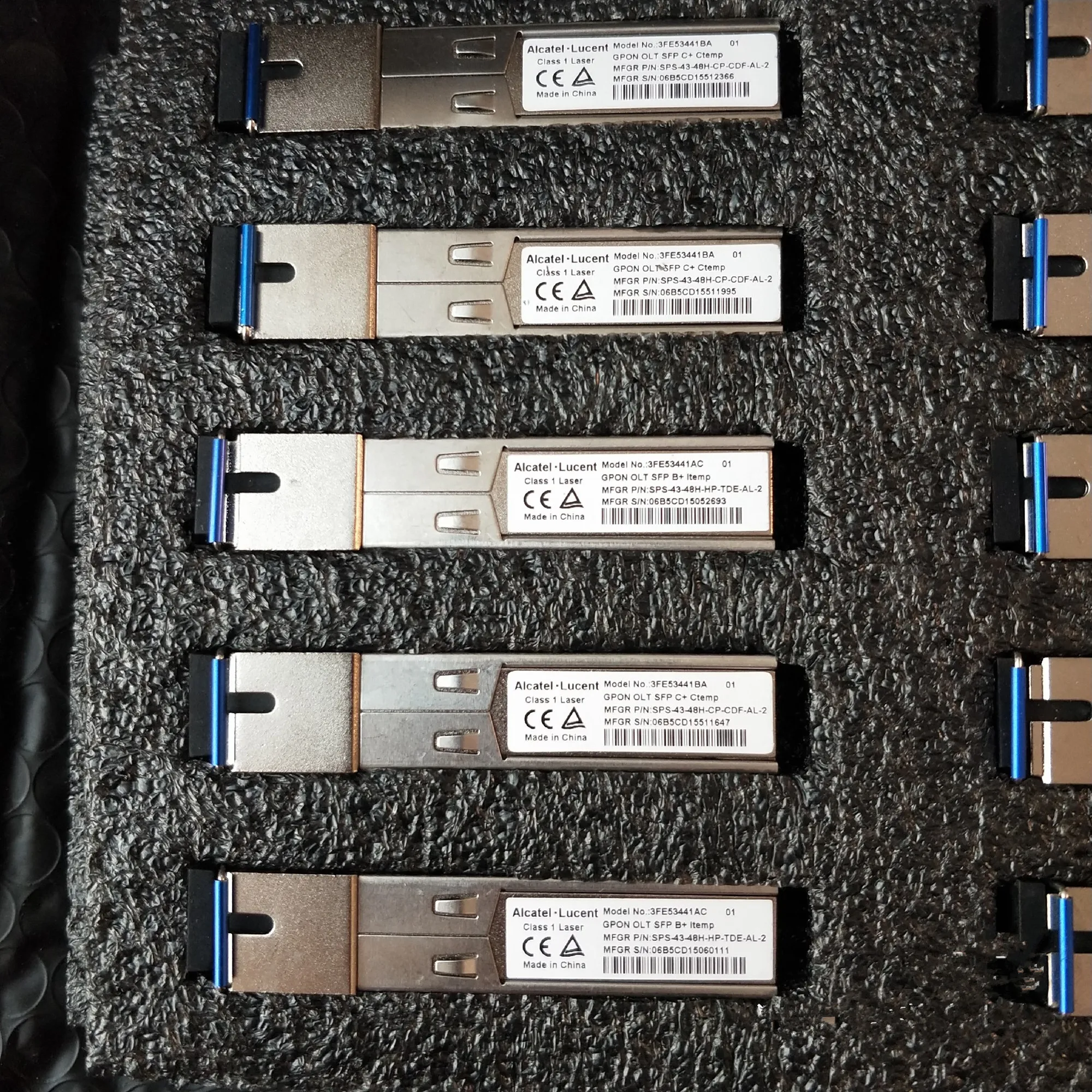 Módulo óptico da fibra do módulo 3FE53441BA GPON OLT SFP C + do Alcatel-lucent SFP C +