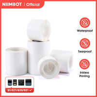 2 Rolls NIIMBOT B21 B3S Thermal Label Clothing Price Food Self-adhesive Tag Waterproof Smart Office Pocket Printer Label Paper