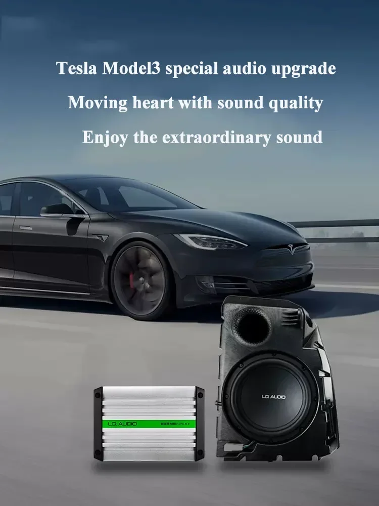 Tesla 3用ホーン,高品質のスピーカー,低音オーディオ,DSP,ステレオ音楽