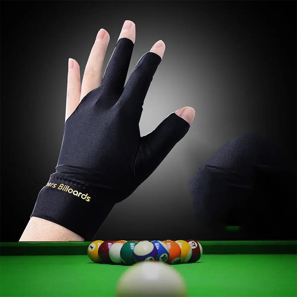 

Non Slip Three Finger Glove Left Hand Billiards Gloves Separate-finger Glove Billiard Cue Gloves three-fingered Glove