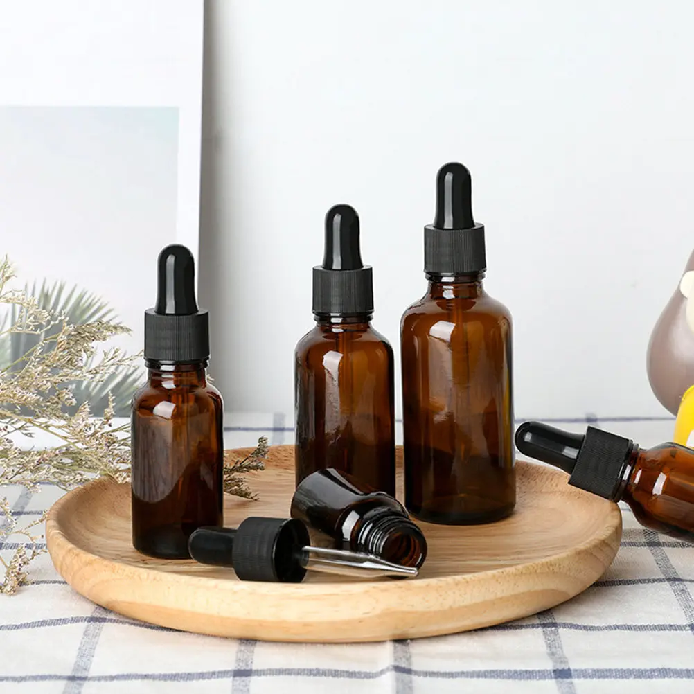 12pcs-essential-oil-bottles-glass-refillable-dropper-container-perfect-for-travel-sample-liquid-storage-perfume-oil-bottle