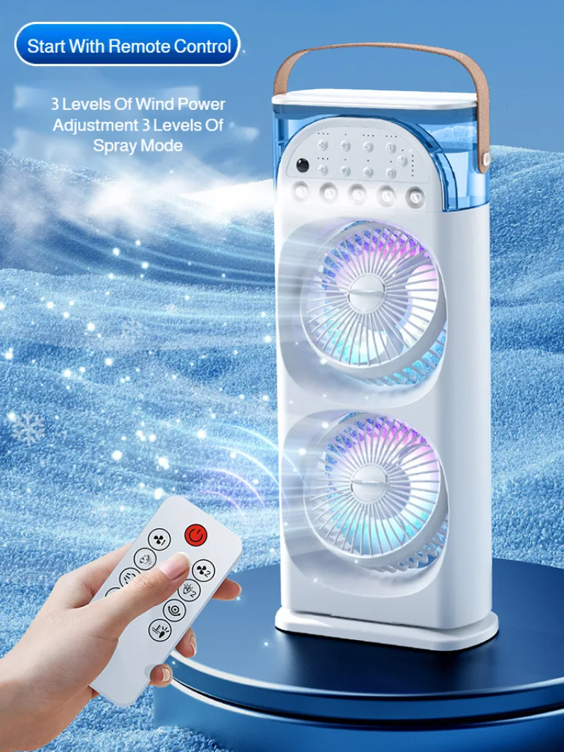 Portable Air Cooler Fan with Aromatherapy, Efficient Airflow, Cooling, Large Area Wind, Natural Breeze Ideal for Home Office Use