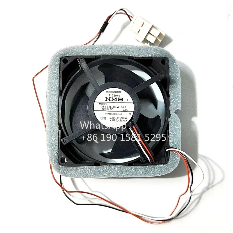 Refrigerator Cooling Fan for NMB-MAT 3612JL-04W-S49 12V 0.3A 9.2cm Refrigerator Accessories