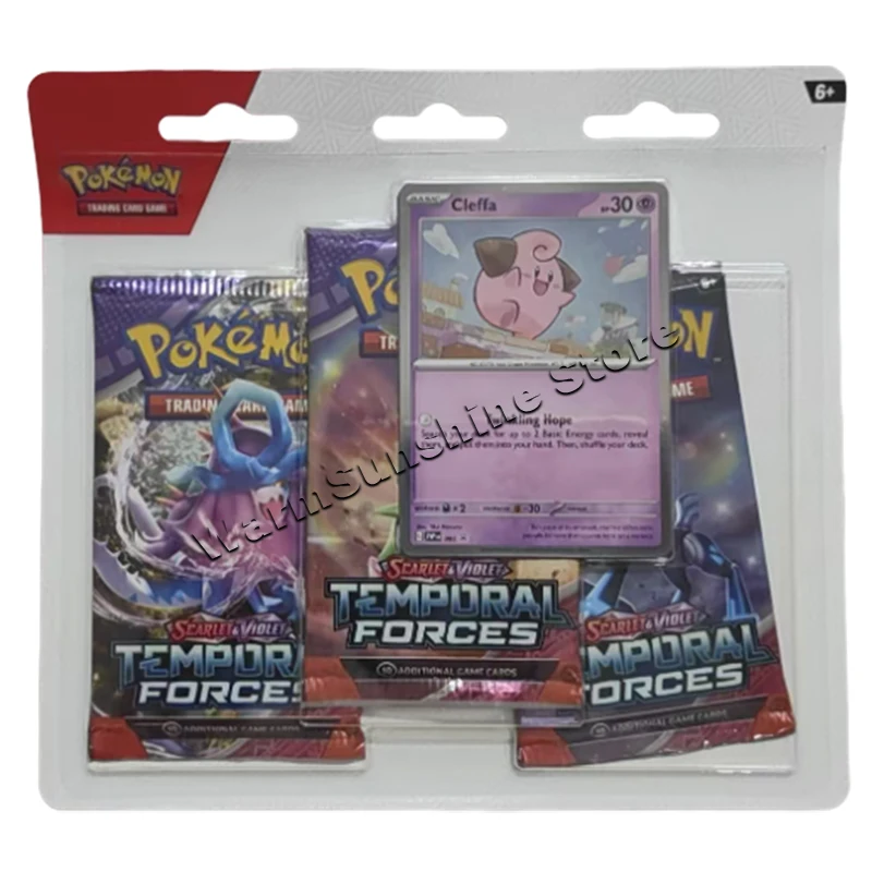 Oryginalne karty Pokemon Trading Card Game (PTCG) w wersji angielskiej: Stellar Crown, Obsidian Flames, Temporal Forces, Paradox Rift, karty anime, prezenty.