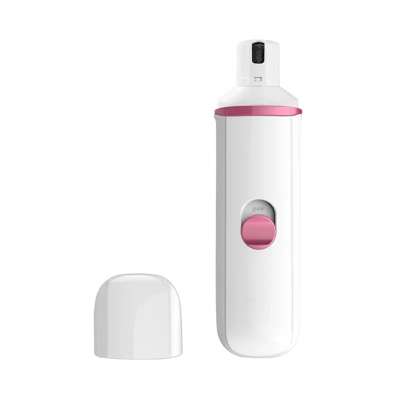 Electric Pet Nail Grinder Gentle Painless Paws Grooming Trimming Shaping Smoothing for Dogs Cats Small Animals Plastic Charged