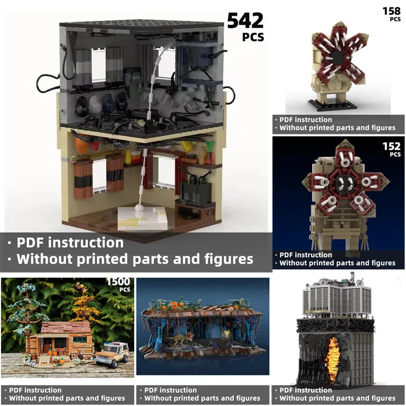 

sci-fi and monster enthusiasts monster building blocks the ideal choice Stranger movie fantasy scene collection building blocks