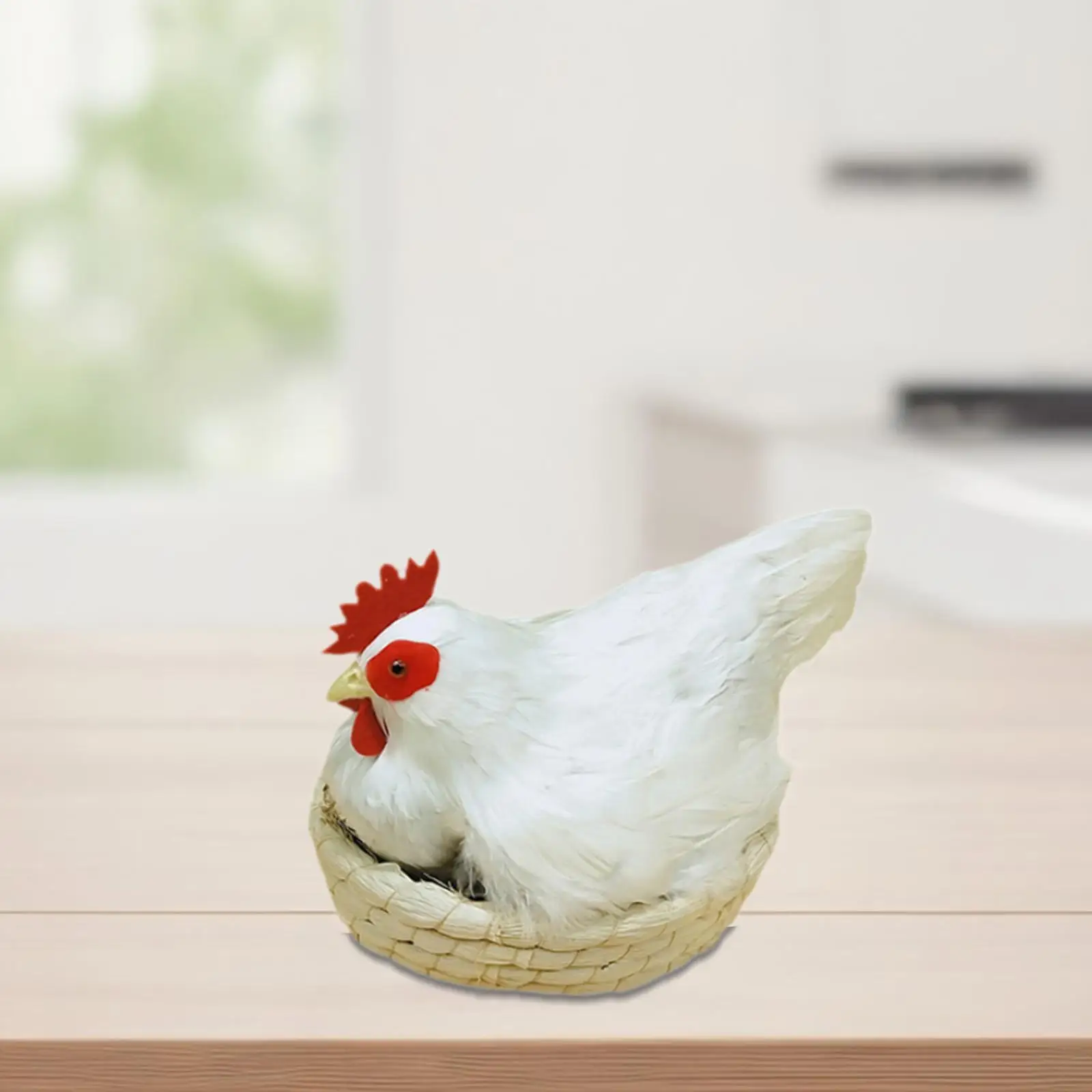 Chicken Simulation Model Simulation Hen Figurine Micro Landscape Statue Hen